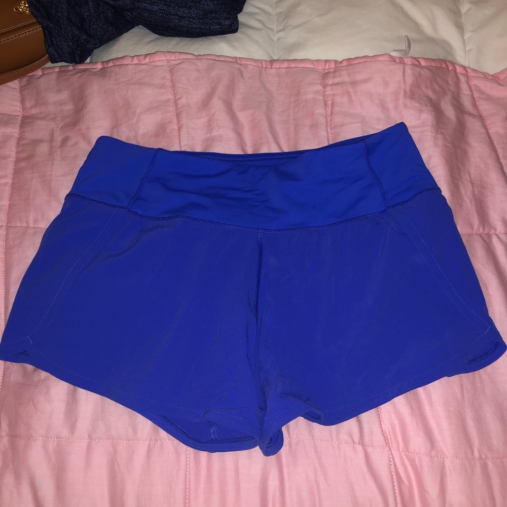 Dark Blue Lululemon running shorts